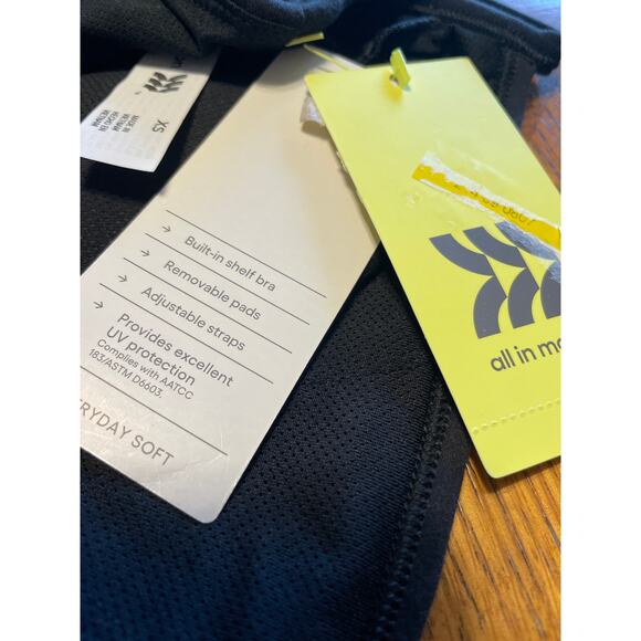 NWT Bodysuit - Size Small All In Motion Black Moisture Wicking, Quick Drying, - Picture 8 of 9